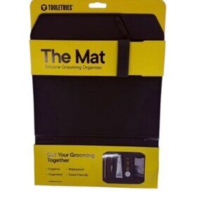 Tooletries The Mat Silicone Grooming Organizer Black New